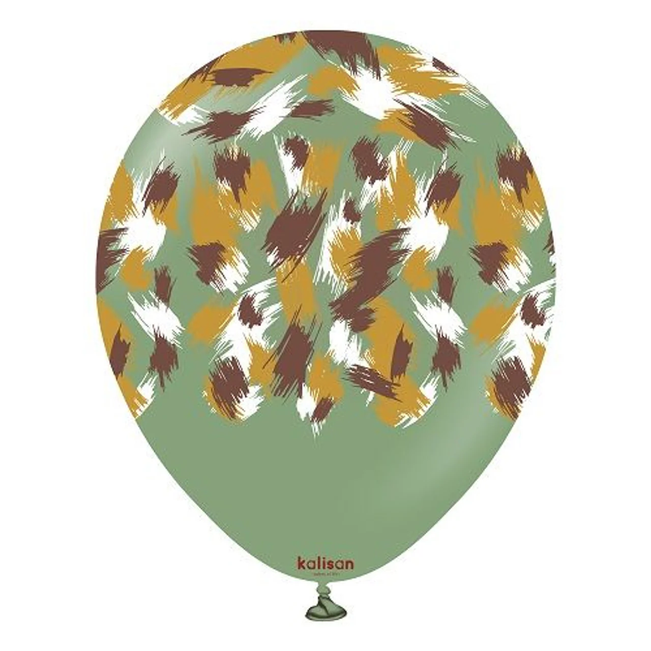 12" Kalisan Latex Balloons Printed Safari Savanna Eucalyptus (25 Count)