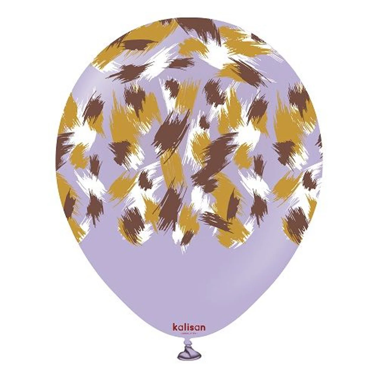 12" Kalisan Latex Balloons Printed Safari Savanna Lilac (25 Count)