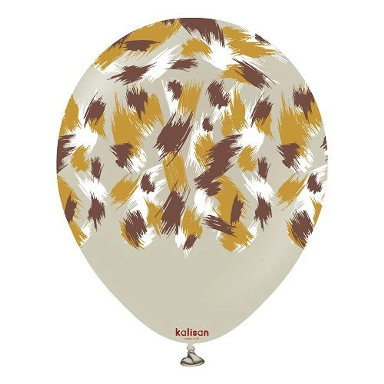 12" Kalisan Latex Balloons Printed Safari Savanna Stone (25 Count)