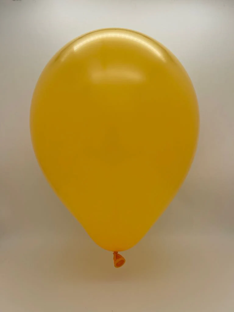 12" Kalisan Latex Balloons Standard Amber (50 Per Bag) - Image 2