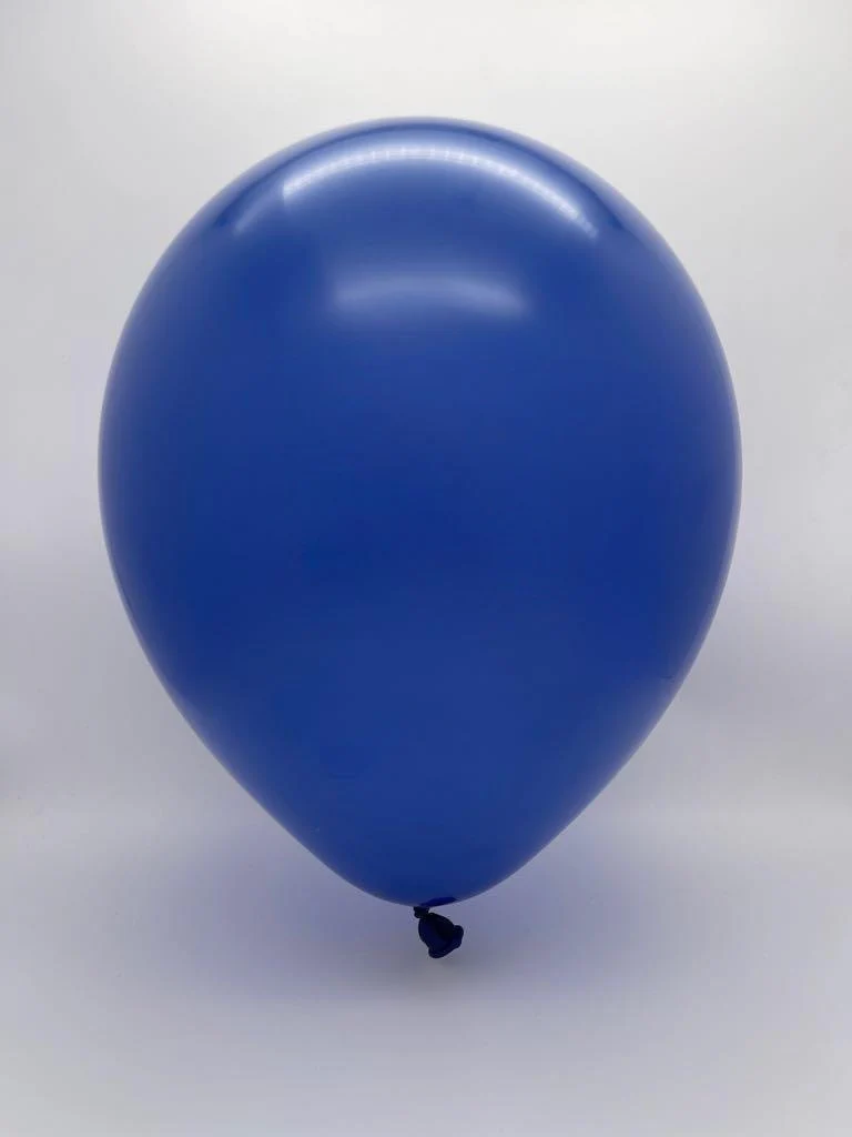 12" Kalisan Latex Balloons Standard Dark Blue (50 Per Bag) - Image 2