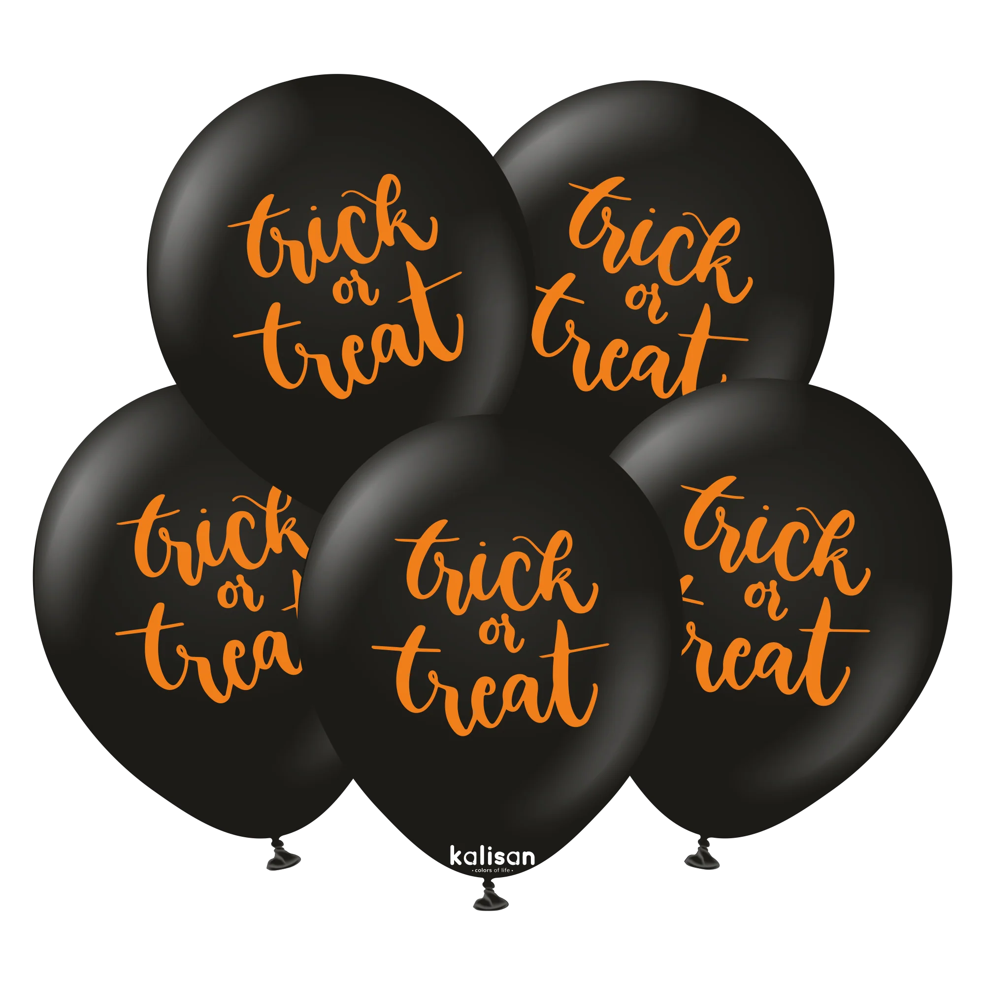 12" Kalisan Print Halloween Trick Or Treat Latex Balloons (25 Per Bag)