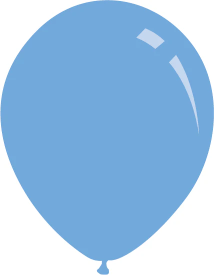 12" Metallic Azure Decomex Latex Balloons (100 Per Bag)