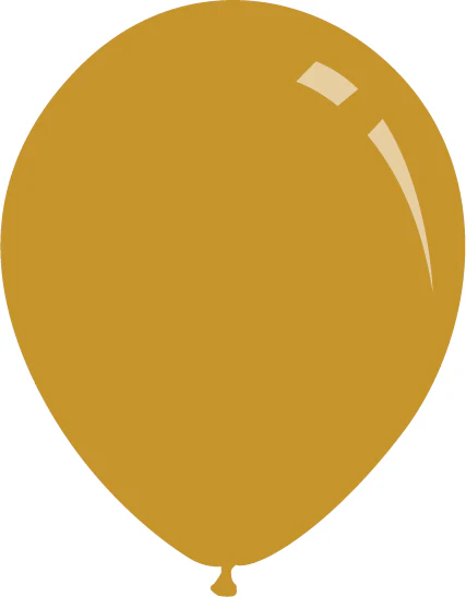12" Metallic Gold Decomex Latex Balloons (100 Per Bag)
