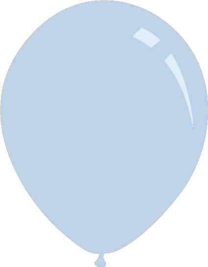 12" Metallic Light Blue Decomex Latex Balloons (100 Per Bag)