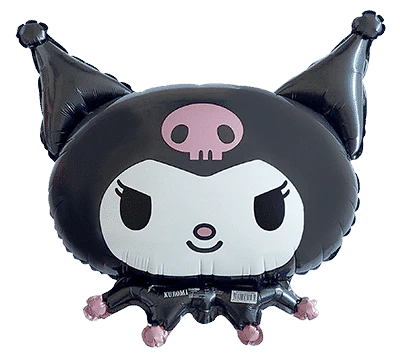 12" Airfill Only Hello Kitty Kuromi Head Foil Balloon