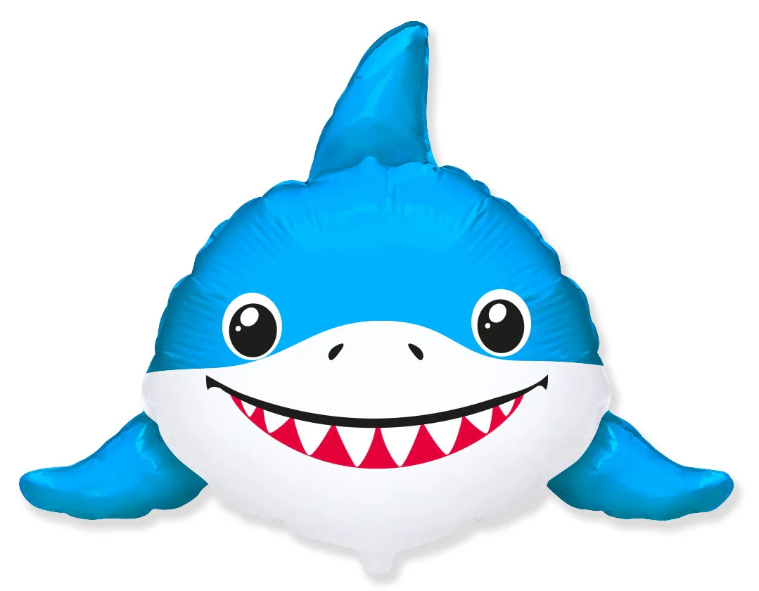 12" Airfill Only (Sticks Sold Separately) Shark Head Mini Foil Balloon