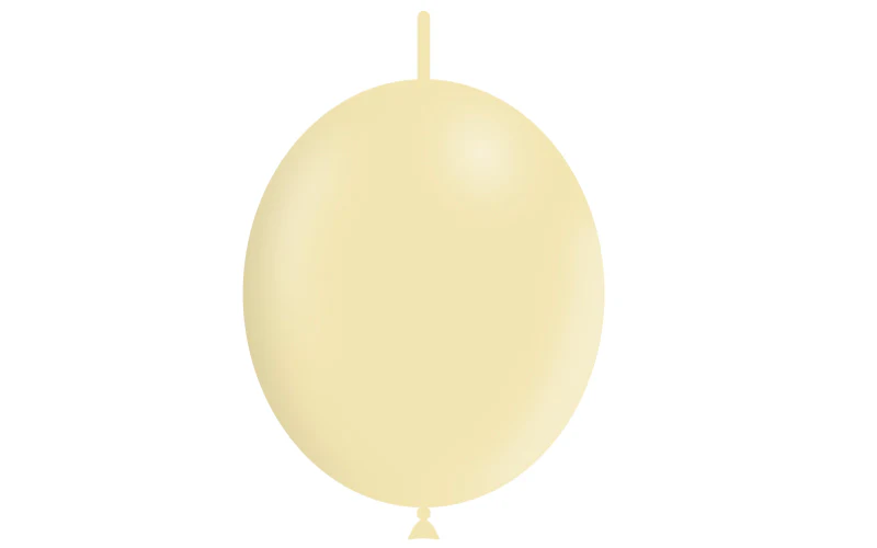 12'' Balloonia Brand Professional Line Latex Balloons Decolink Matte Yellow (50 Per Bag) - Image 3