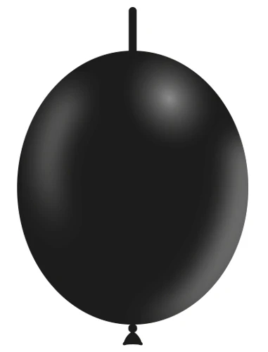 12'' Balloonia Brand Professional Line Latex Balloons Decolink Standard Black (50 Per Bag)