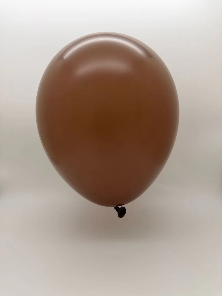 12'' Balloonia Brand Professional Line Latex Balloons Decolink Standard Brown (50 Per Bag) - Image 2