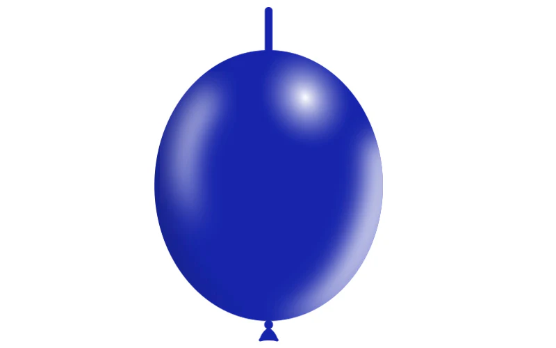 12'' Balloonia Brand Professional Line Latex Balloons Decolink Standard Navy Blue (50 Per Bag) - Image 3