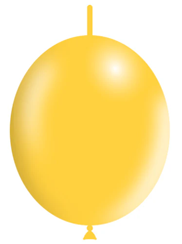 12'' Balloonia Brand Professional Line Latex Balloons Decolink Standard Yellow (50 Per Bag)