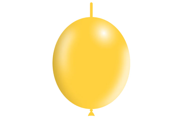 12'' Balloonia Brand Professional Line Latex Balloons Decolink Standard Yellow (50 Per Bag) - Image 3