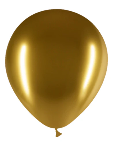 12'' Balloonia Latex Balloons Professional Line Brilliant Gold (50 Per Bag)