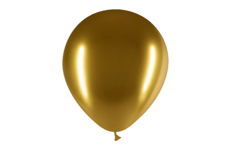 12'' Balloonia Latex Balloons Professional Line Brilliant Gold (50 Per Bag) - Image 3