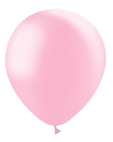 12'' Balloonia Latex Balloons Professional Line Metallic Baby Pink (50 Per Bag)