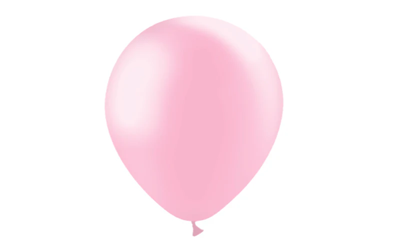 12'' Balloonia Latex Balloons Professional Line Metallic Baby Pink (50 Per Bag) - Image 3