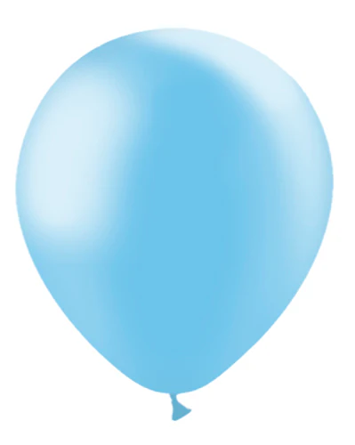 12'' Balloonia Latex Balloons Professional Line Metallic Sky Blue (50 Per Bag)