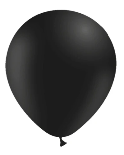 12'' Balloonia Latex Balloons Professional Line Standard Black (50 Per Bag)