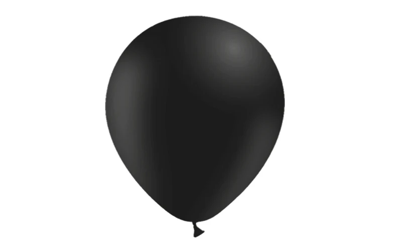 12'' Balloonia Latex Balloons Professional Line Standard Black (50 Per Bag) - Image 3
