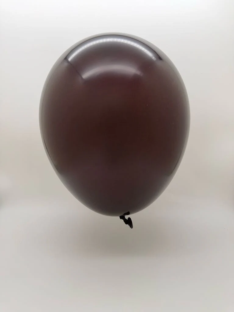 12'' Balloonia Latex Balloons Professional Line Standard Chocolate (50 Per Bag) - Image 2