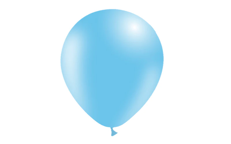 12'' Balloonia Latex Balloons Professional Line Standard Sky Blue (50 Per Bag) - Image 3