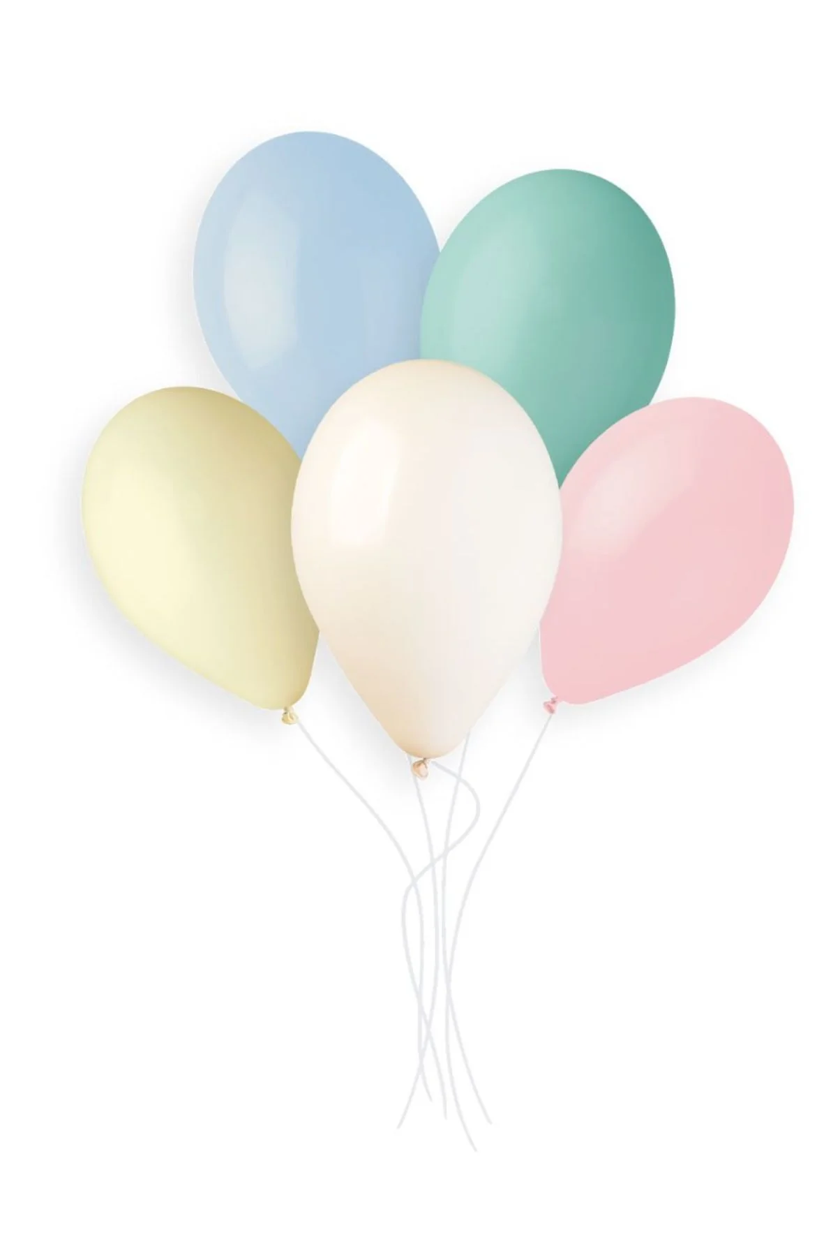 12" Gemar Latex Balloons (Bag of 50) Marshmallow Assortment
