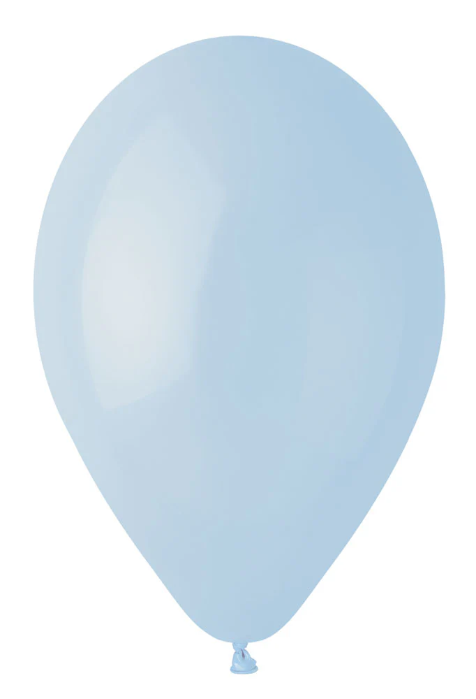 12" Gemar Latex Balloons (Bag of 50) Standard Powder Blue