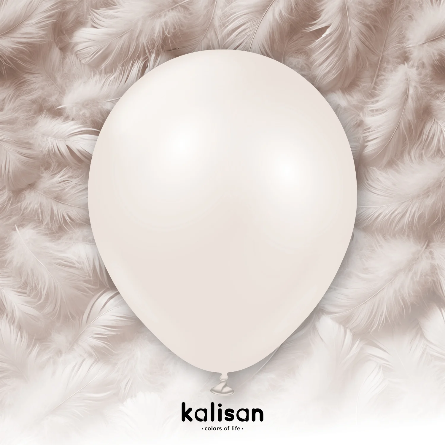 12" Kalisan Brand Latex Balloons Aura Beige Cream - XL SuperSize Bag Count (250 Per Bag) - Image 5