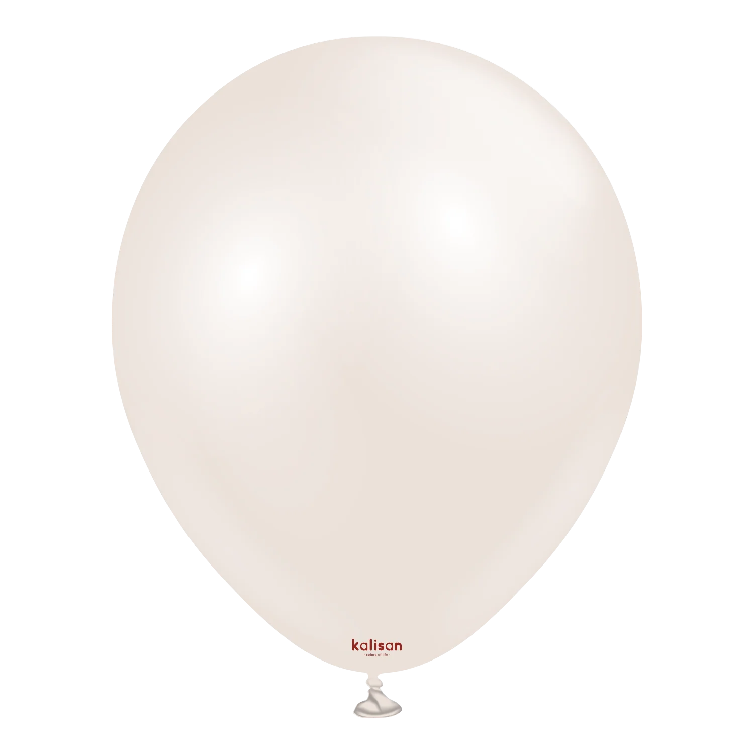 12" Kalisan Brand Latex Balloons Aura Beige Cream (50 Per Bag)