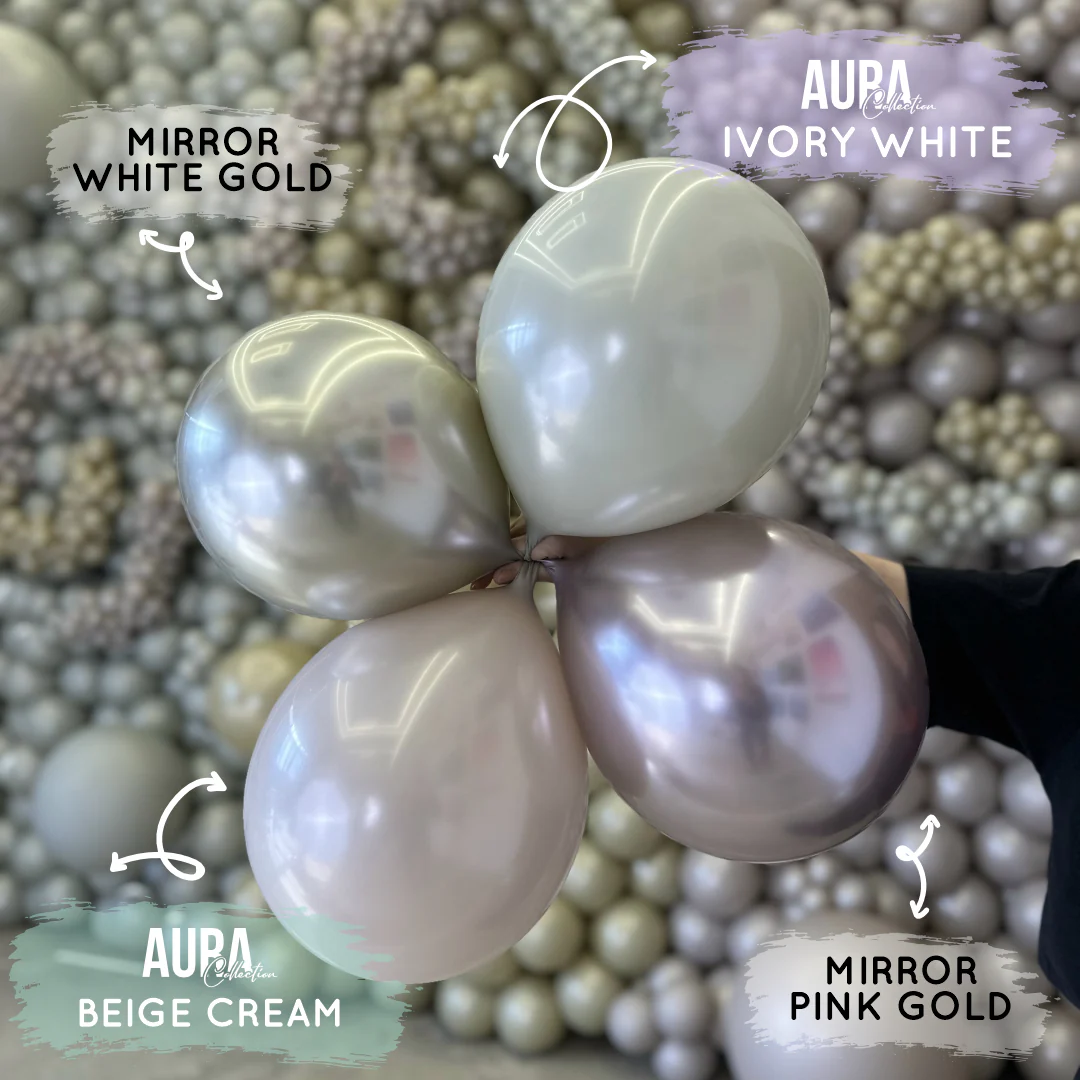 12" Kalisan Brand Latex Balloons Aura Ice Mint (50 Per Bag) - Image 11
