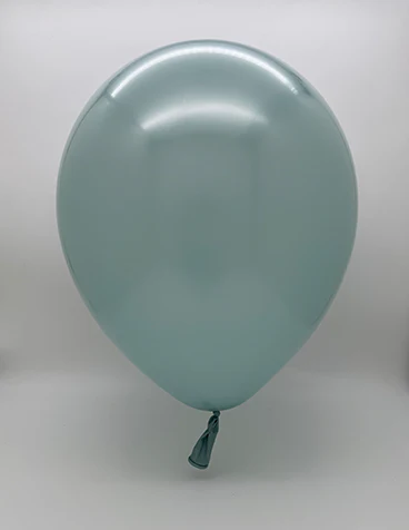 12" Kalisan Brand Latex Balloons Aura Ice Mint (50 Per Bag) - Image 2