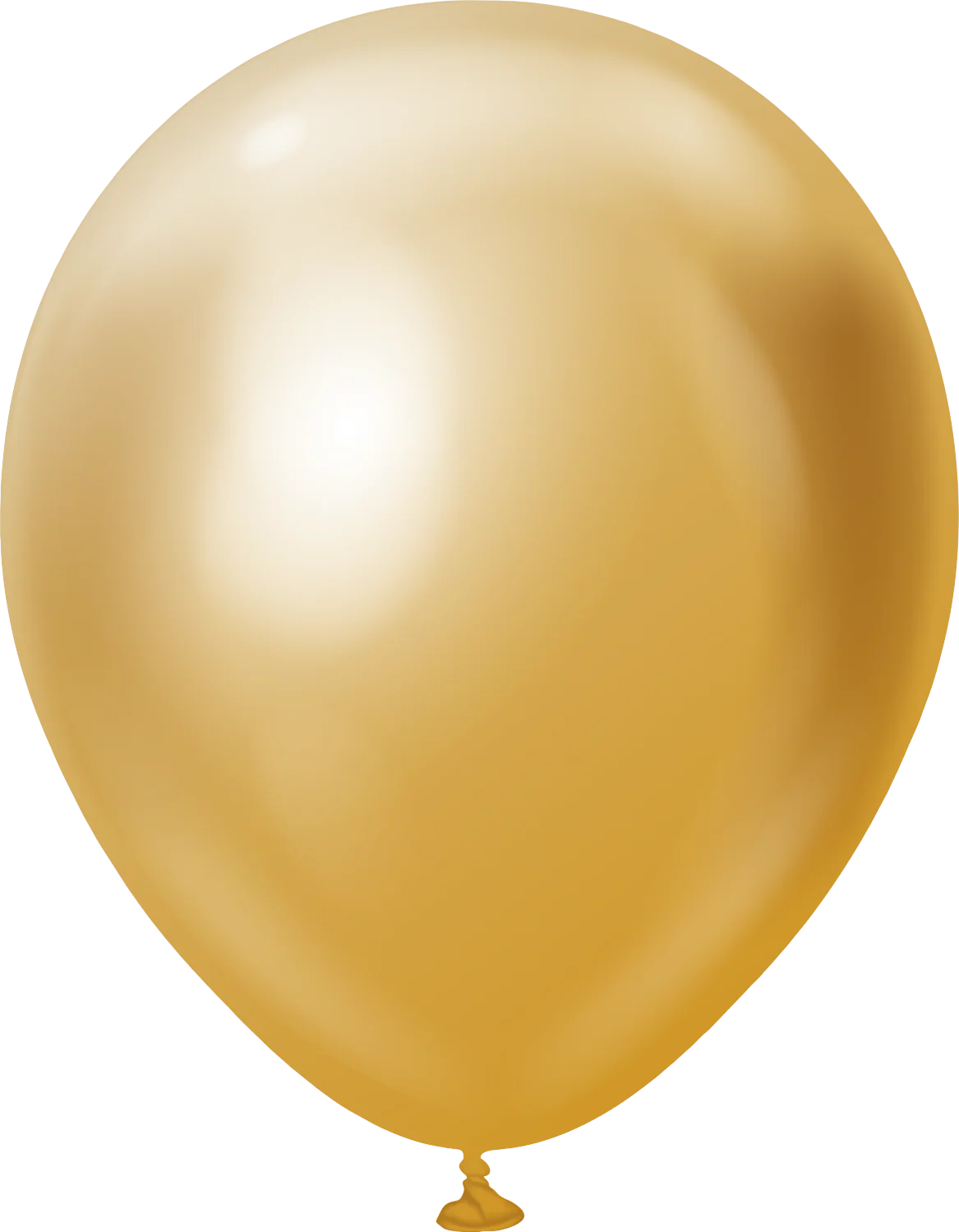 12" Kalisan Latex Balloons Mirror Gold - XL SuperSize Bag Count (250 Per Bag)