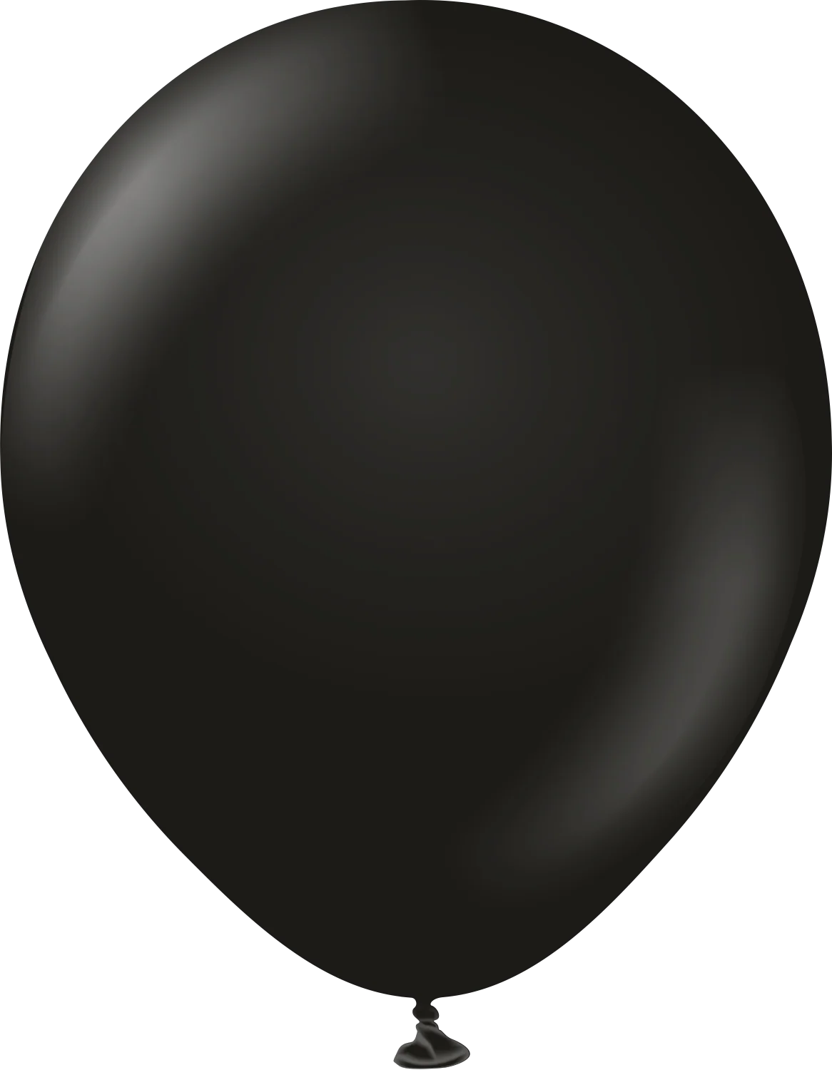 12" Kalisan Latex Balloons Standard Black - XL SuperSize Bag Count (500 Per Bag)