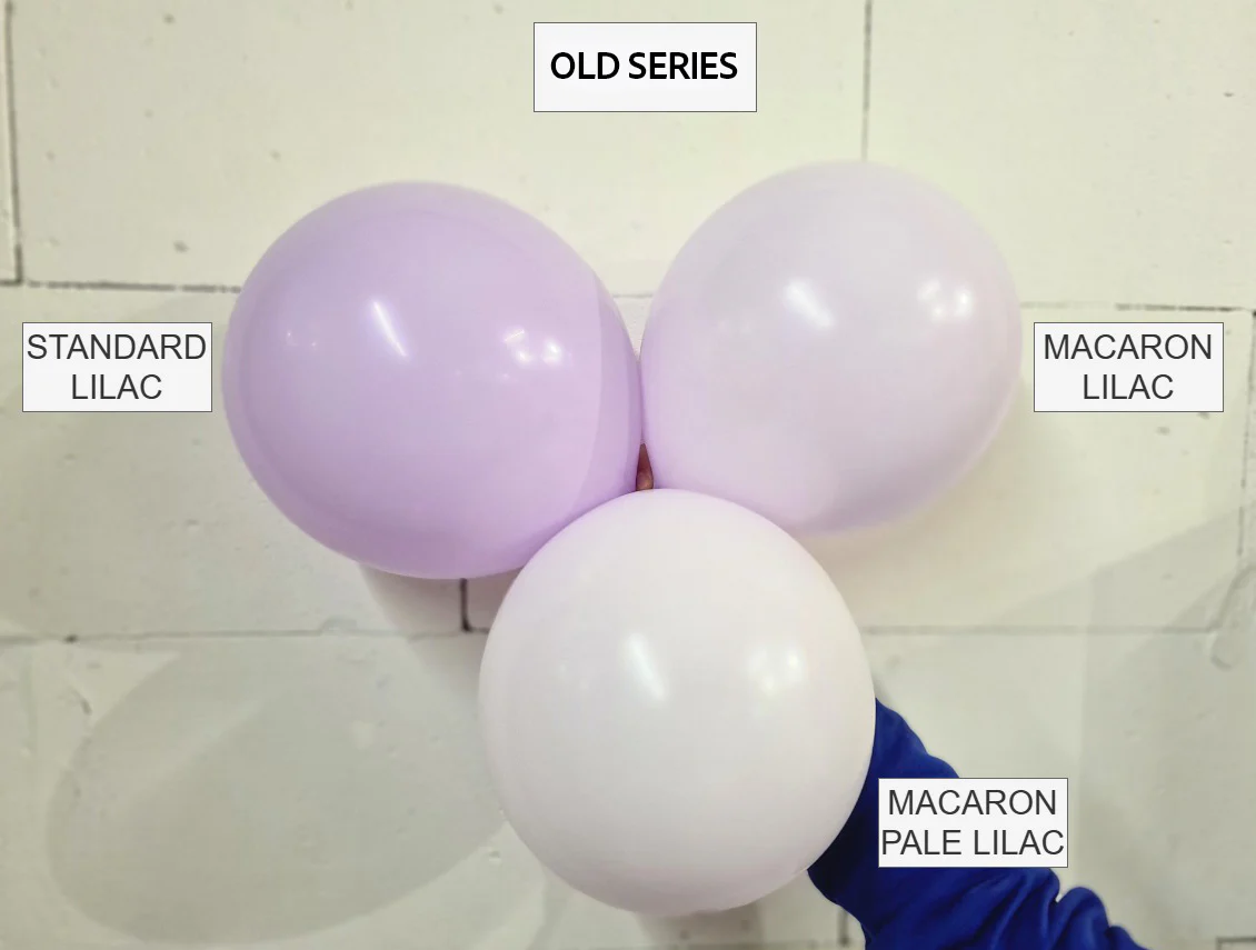 12" ** (Discontinued Old Shade) ** Kalisan Latex Balloons Standard Macaron Pale Lilac (50 Per Bag) - Image 5