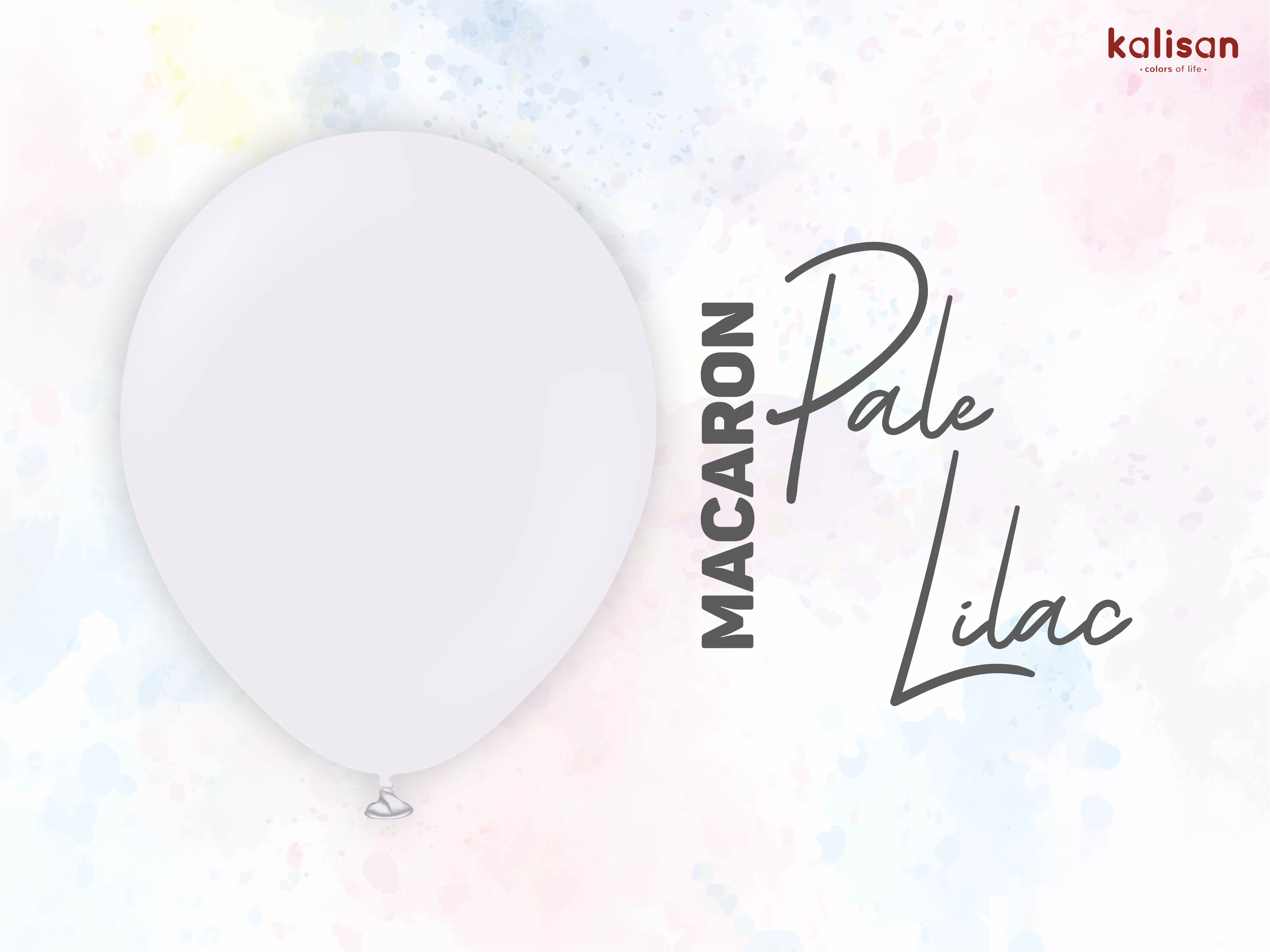 12" ** (Discontinued Old Shade) ** Kalisan Latex Balloons Standard Macaron Pale Lilac (50 Per Bag) - Image 8