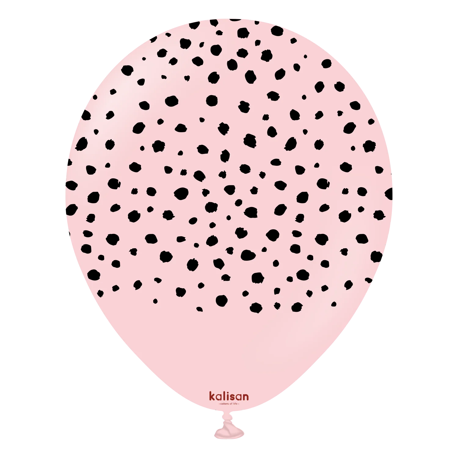 12" Kalisan Printed Cheetah Macaron Pink (25 Per Bag) Latex Balloons