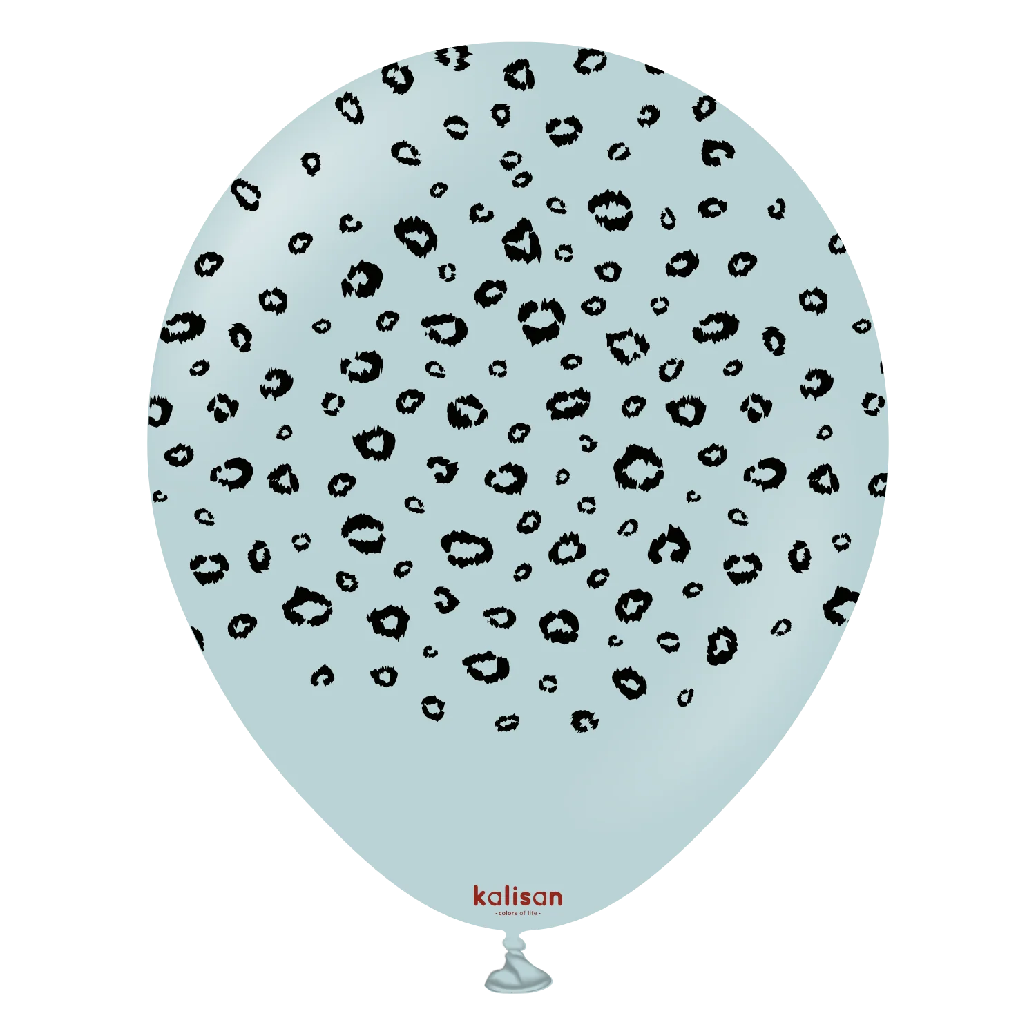 12" Kalisan Printed Leopard Storm (Print Color: Black) (25 Per Bag) Latex Balloons