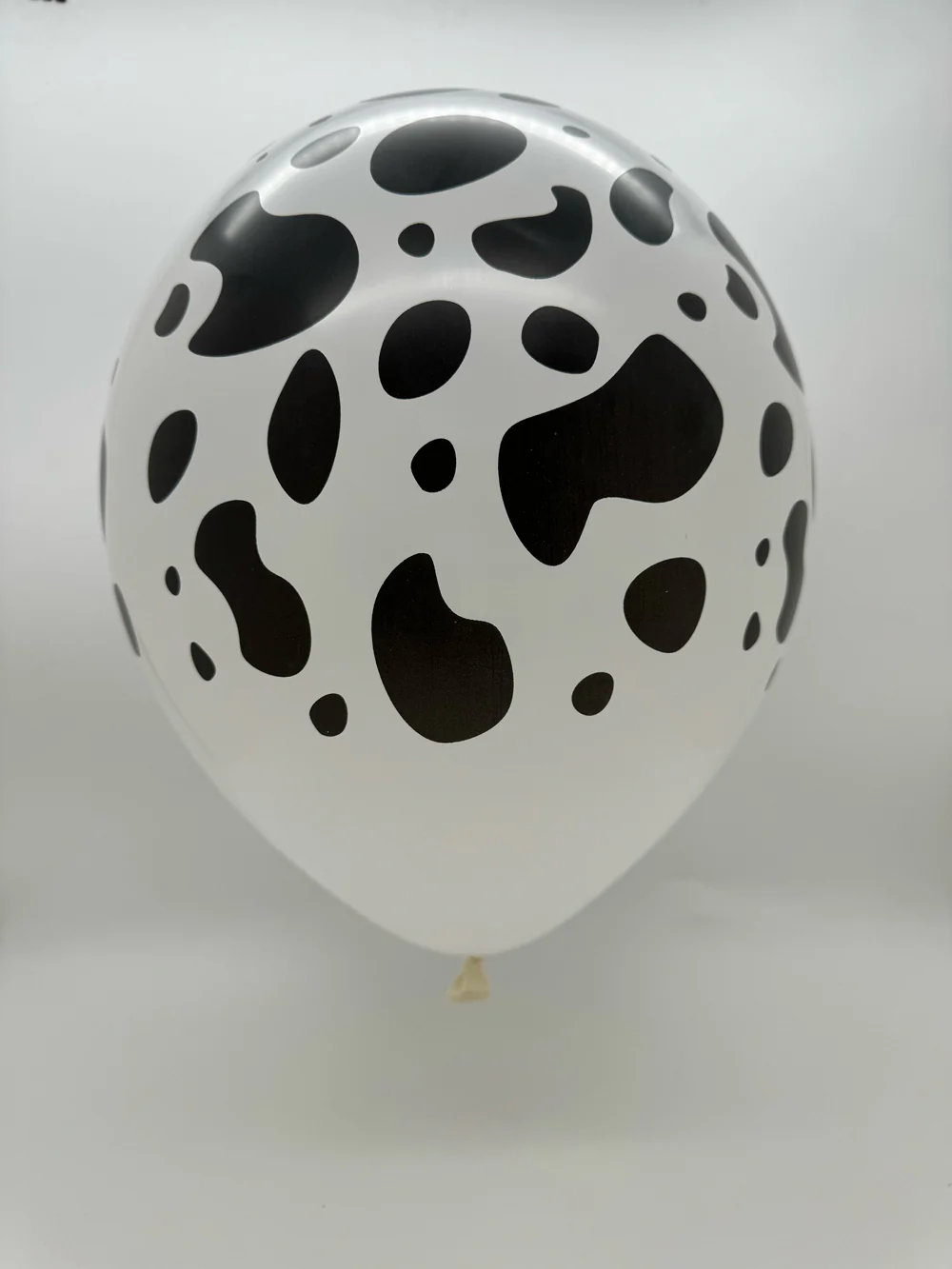12" Latex Balloons All Around (25 Per Bag) Cow Print Decomex White