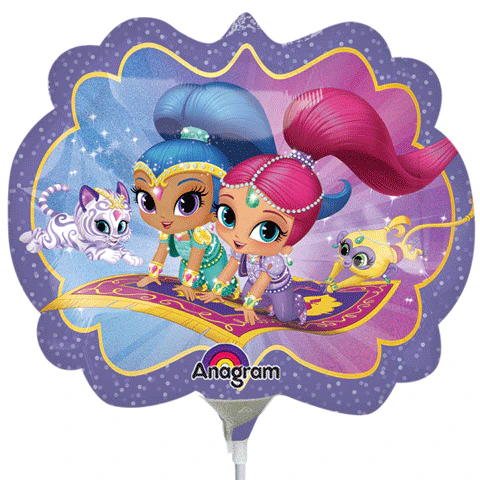 13" Airfill Only Shimmer and Shine Balloon (Sticks Sold Separately)