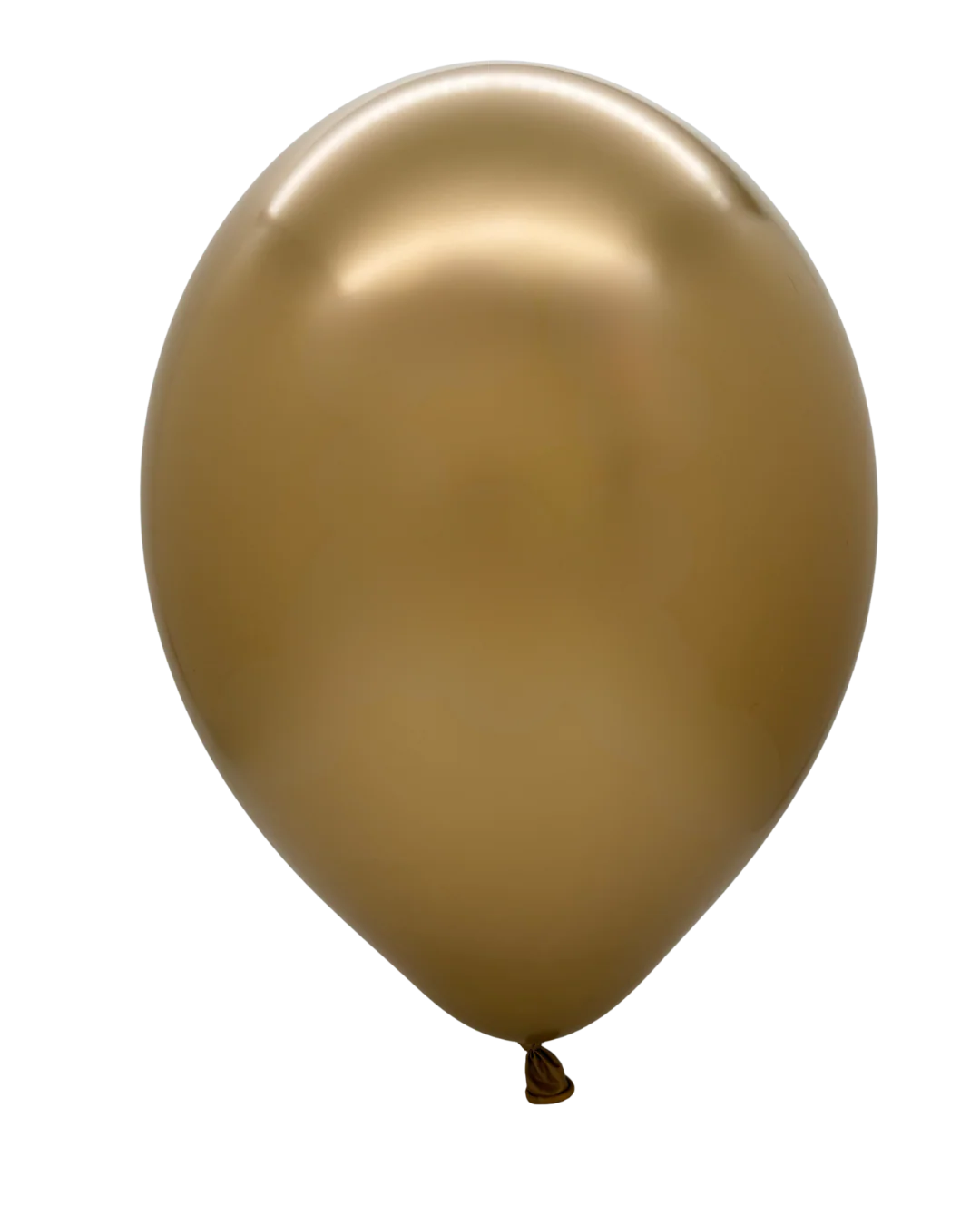 13" Cattex Titanium (Chrome/Mirror) Gold Latex Balloons (50 Per Bag) - Image 2
