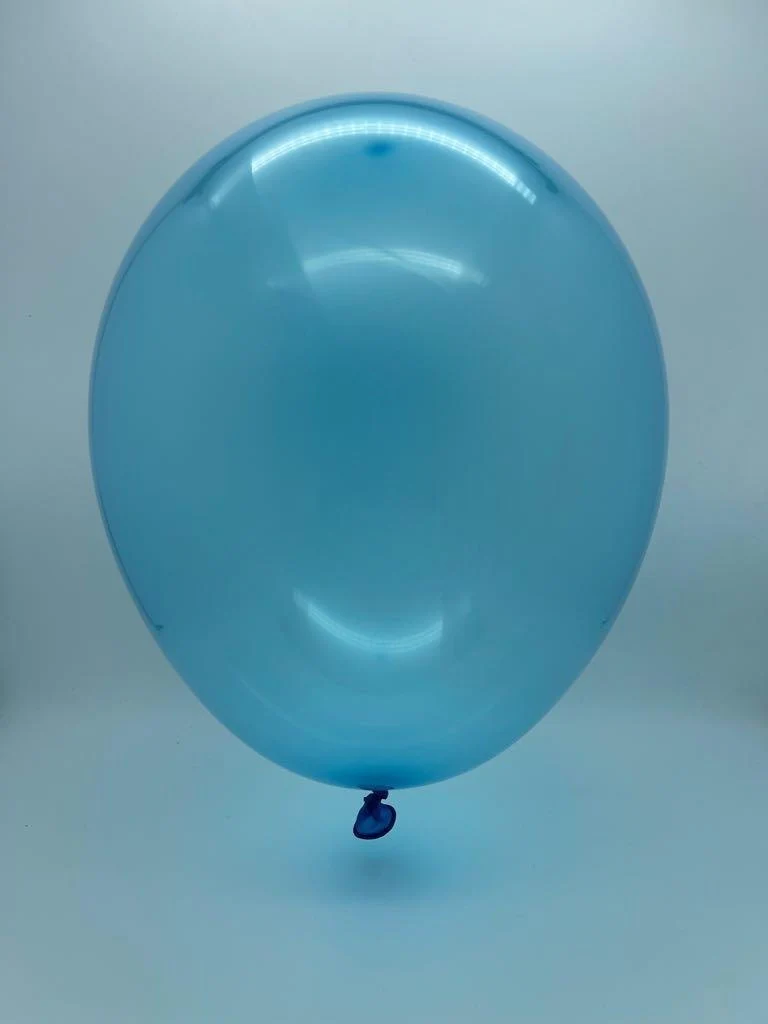 13" Gemar Latex Balloons (Bag of 50) Rainbow Pastel Crystal Sky Blue - Image 2