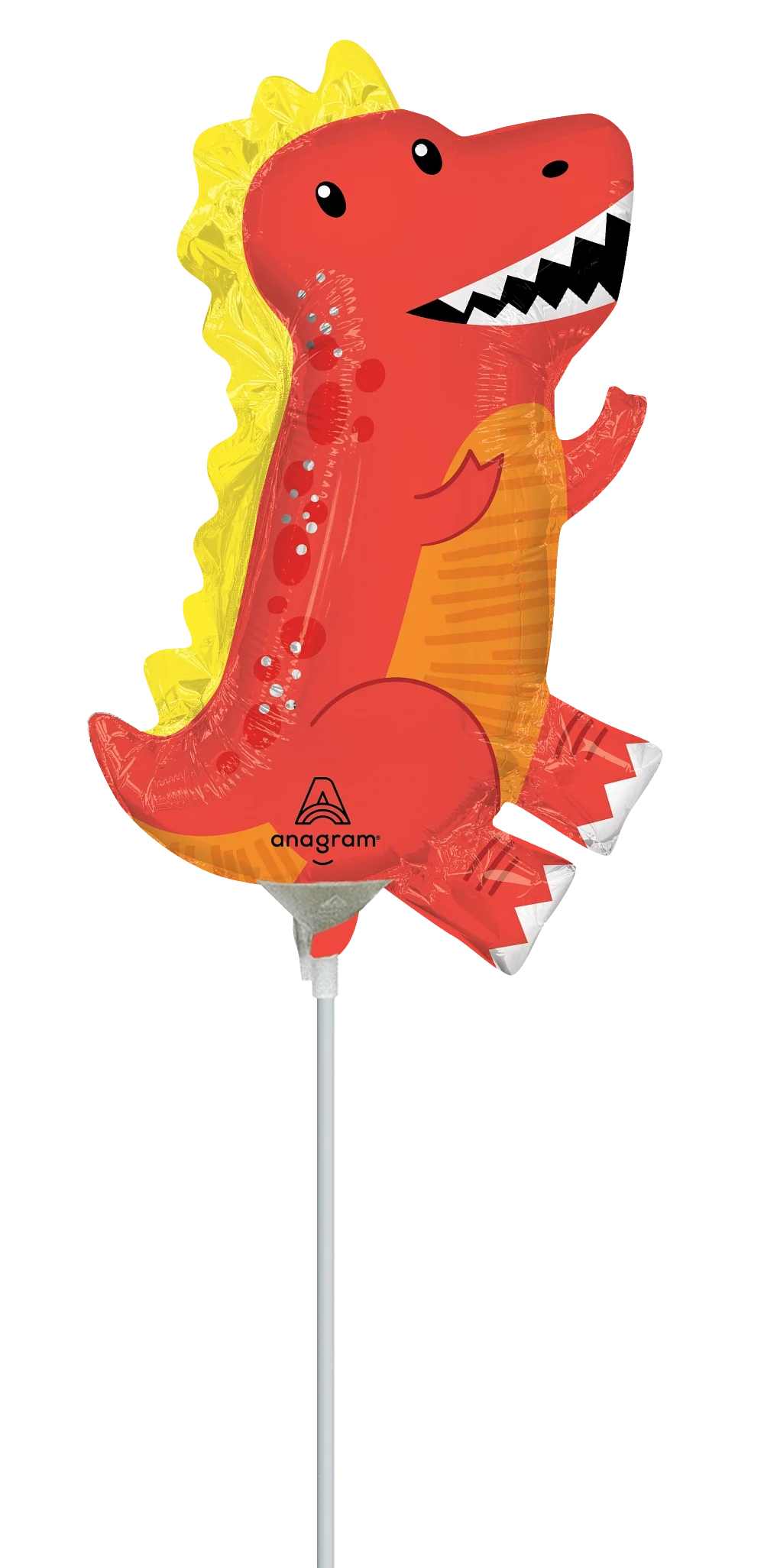 13" Airfill Only (Sticks Sold Separately) Mini Shape Cool Dinos Foil Balloon