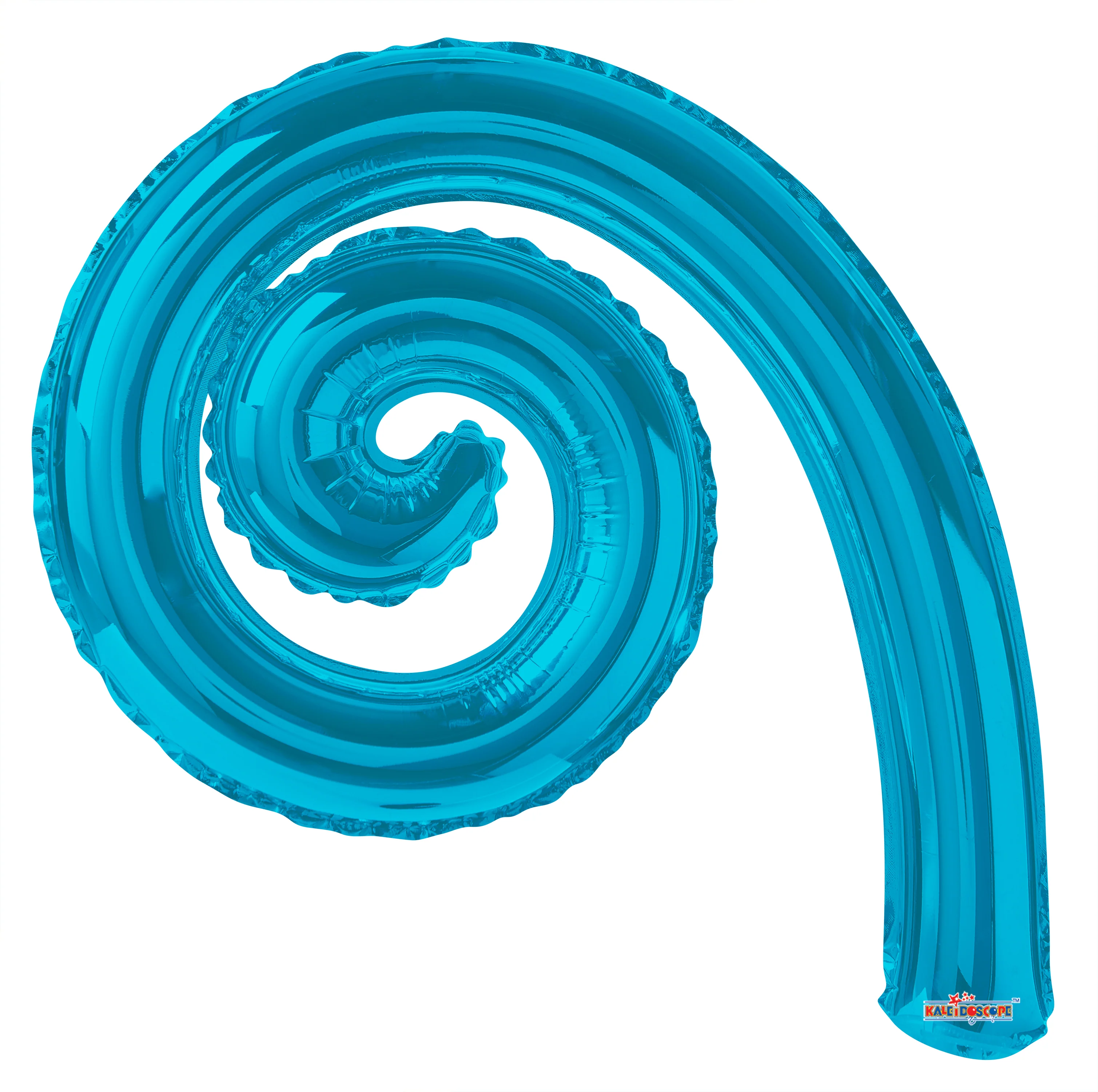 14" Airfill Only Airfill Only Kurly Spiral Turquoise Balloon