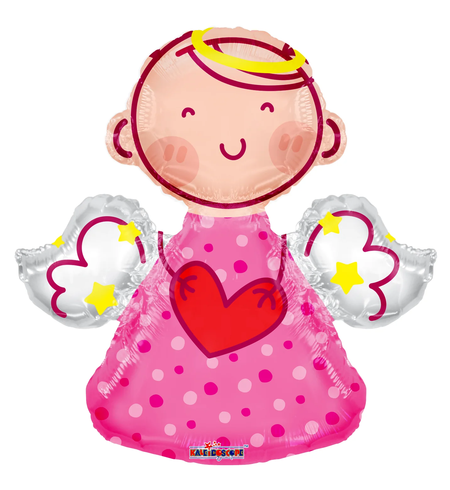 14" Airfill Only (Sticks Sold Separately) Angel Pink Shape Balloon