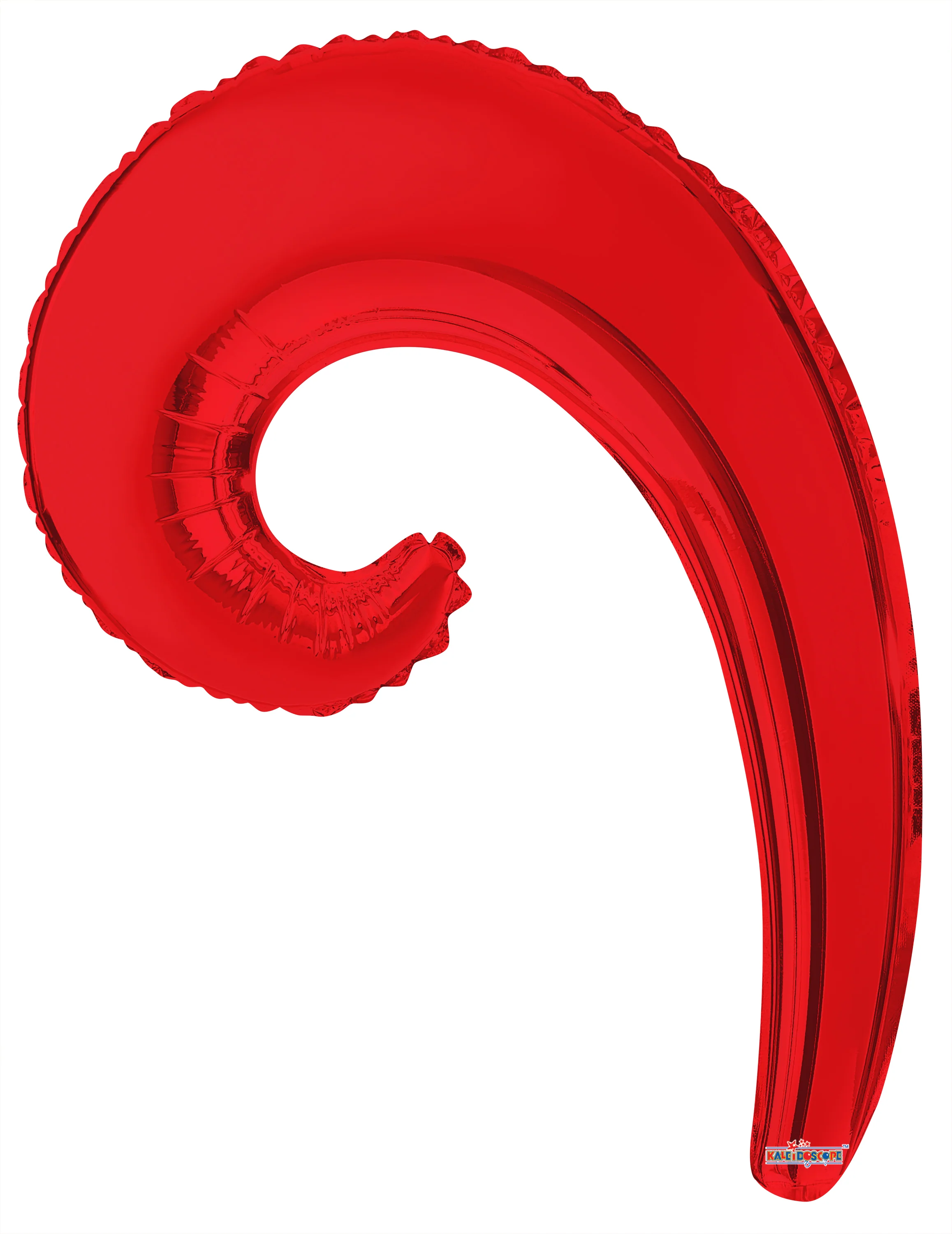 14" Airfill Only Kurly Wave Red Balloon GELLIBEAN
