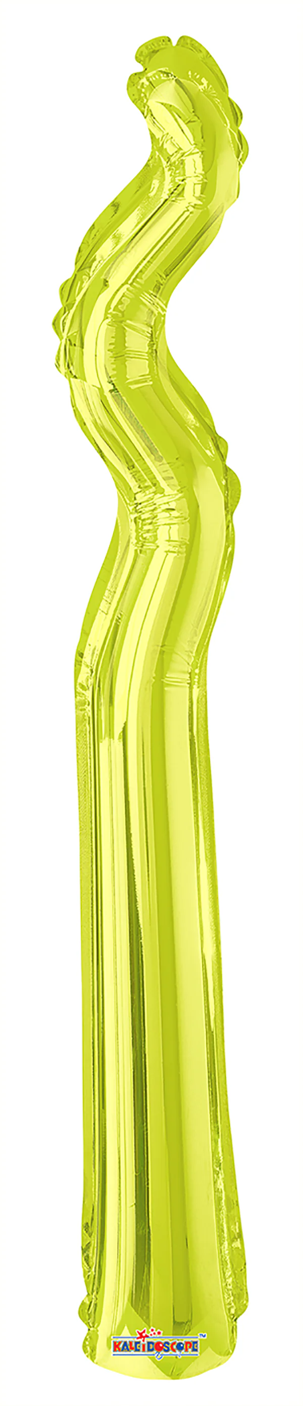 14" Airfill Only Kurly Zig Zag Kiwi Balloon