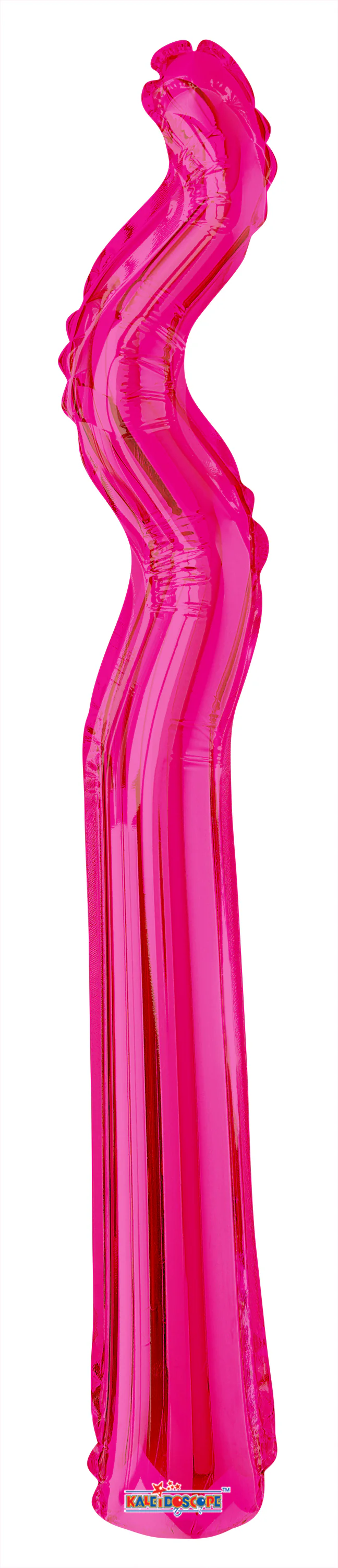 14" Airfill Only Kurly Zig Zag Magenta Balloon