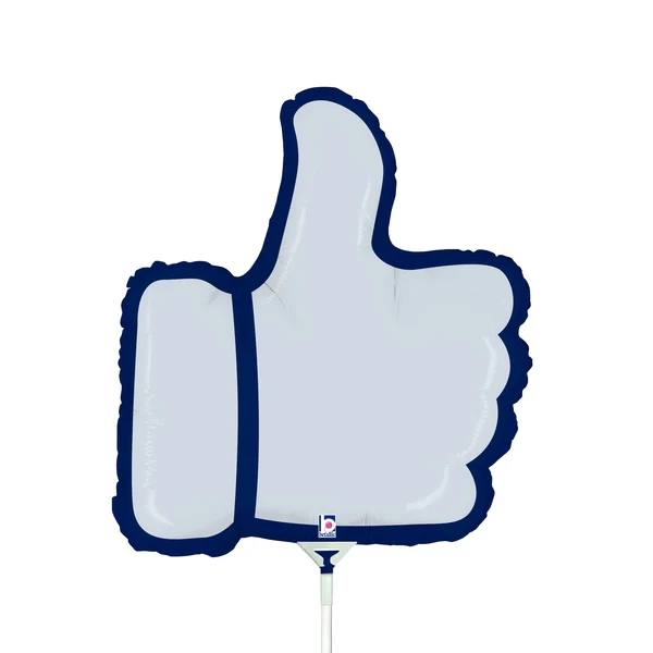 14" Airfill Only (Sticks Sold Separately) Mini Air Shape Thumbs Up Balloon