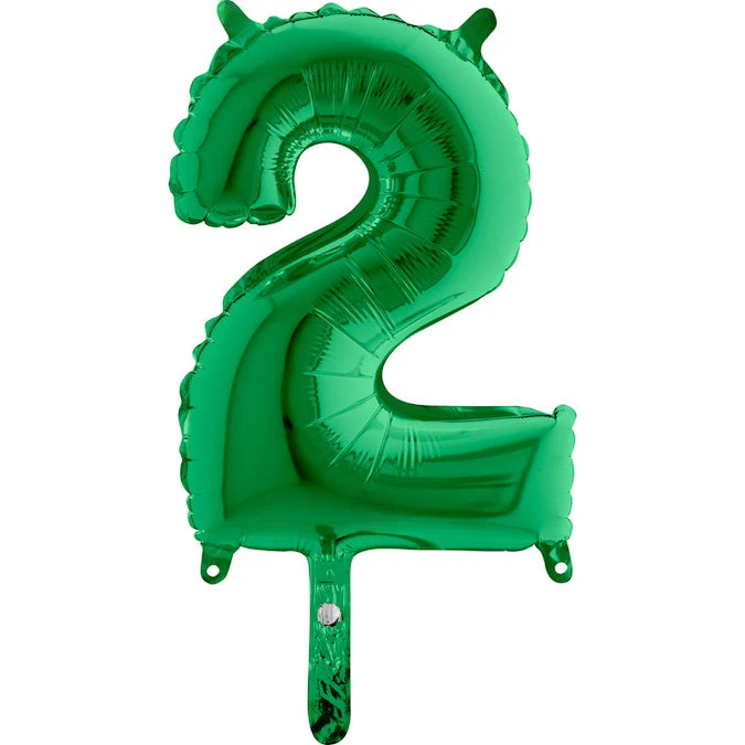 14" Airfill Only (Sticks Sold Separately) (Self Sealing) Number 2 Green Balloon